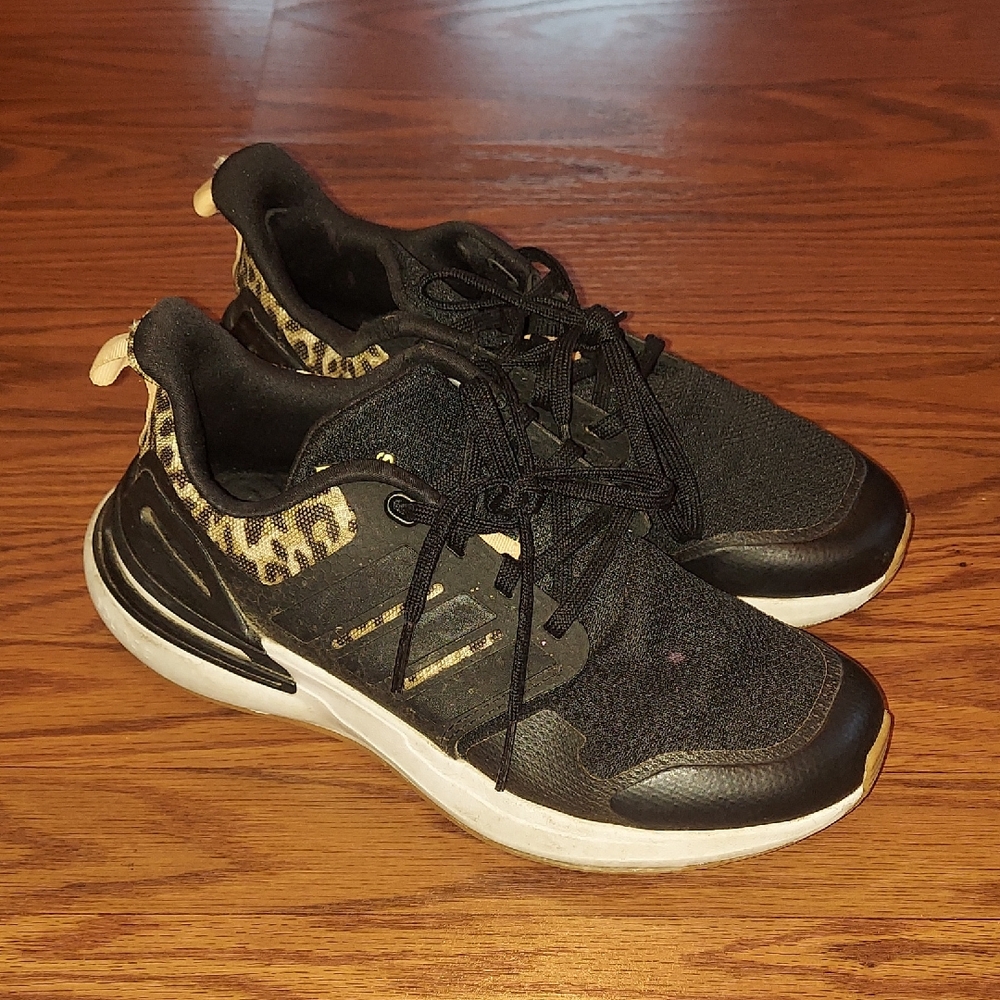 adidas Kids Black and Gold Sneakers
